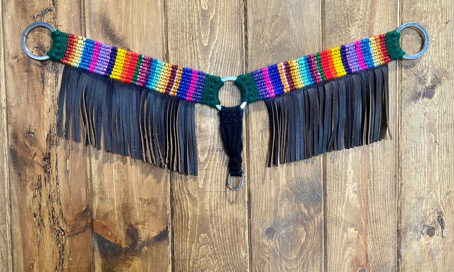 Serape Fringe Mohair Breastcollar